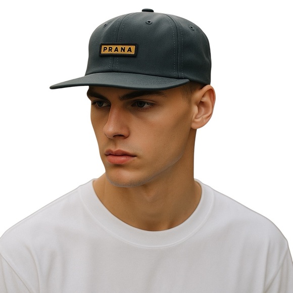 Prana Other - PrAna Gazin Patch Snapback Unisex Hat One Size Charcoal  NWT